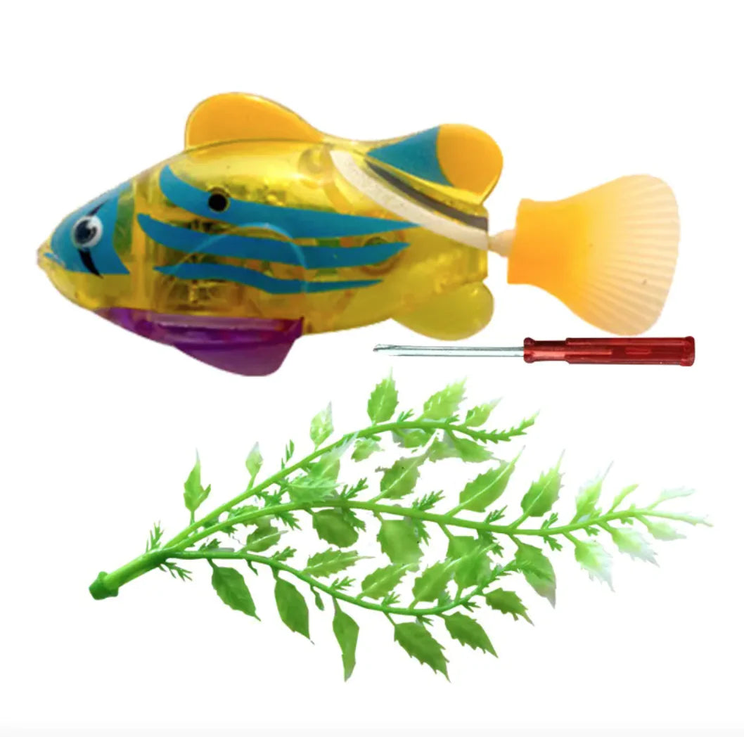 LED Pet Fish Cat Toy