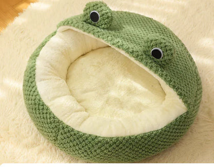 Small Frog Series Pet Bed for Cats and Dogs (Single)