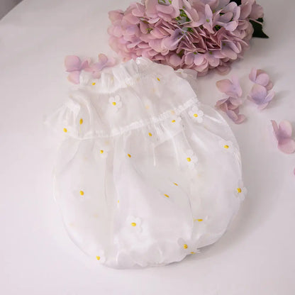3D Flower Gauze Skirt for Dog Clothes