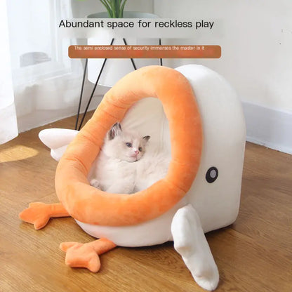 New Cartoon Cute Four Seasons Pet Bed with PP Cotton