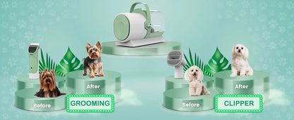 Pet Hair Remover Vacuum Grooming Machine