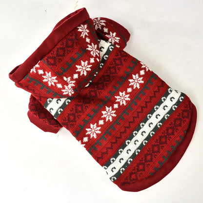 Knitted Wool Christmas Series Dog Coat
