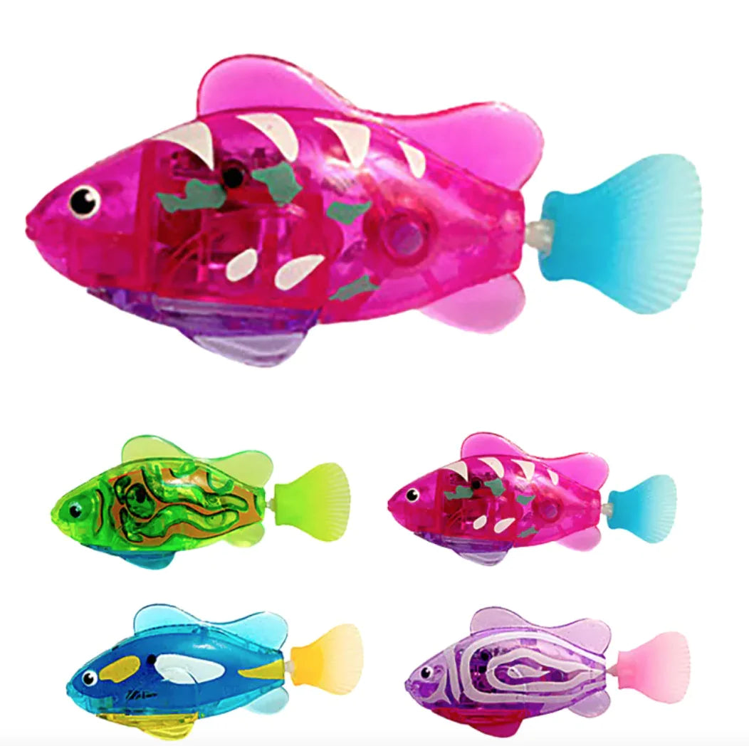 LED Pet Fish Cat Toy