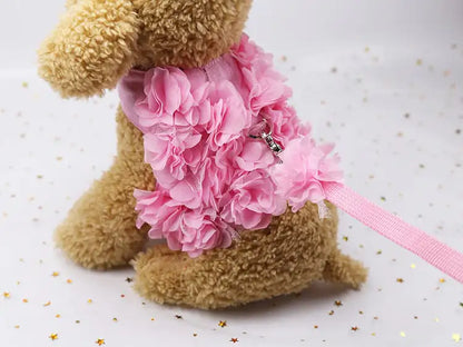 3D Floral Design Dog Leash
