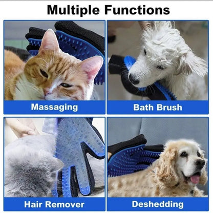 Pet Grooming Gloves for Cats and Dogs Cleaning Supplies