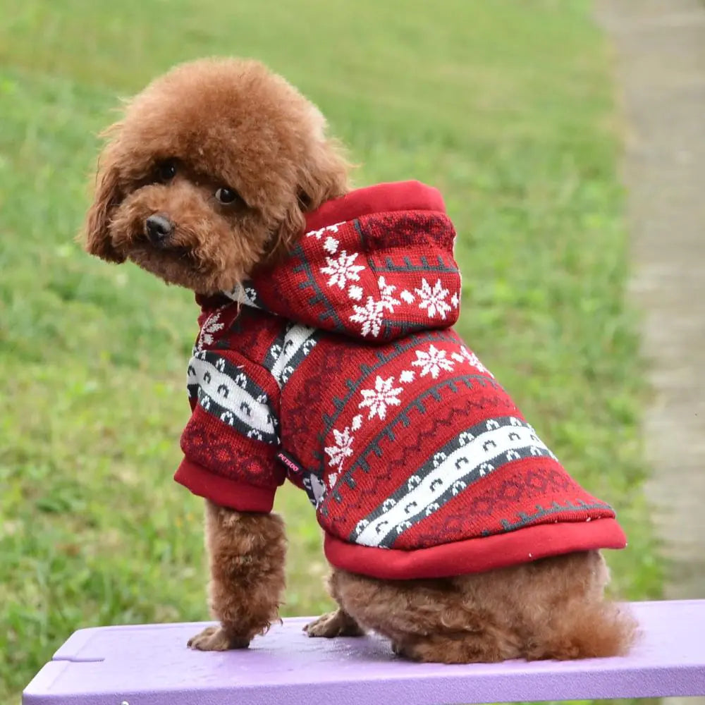 Knitted Wool Christmas Series Dog Coat
