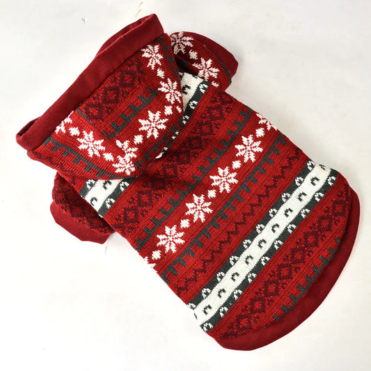 Knitted Wool Christmas Series Dog Coat