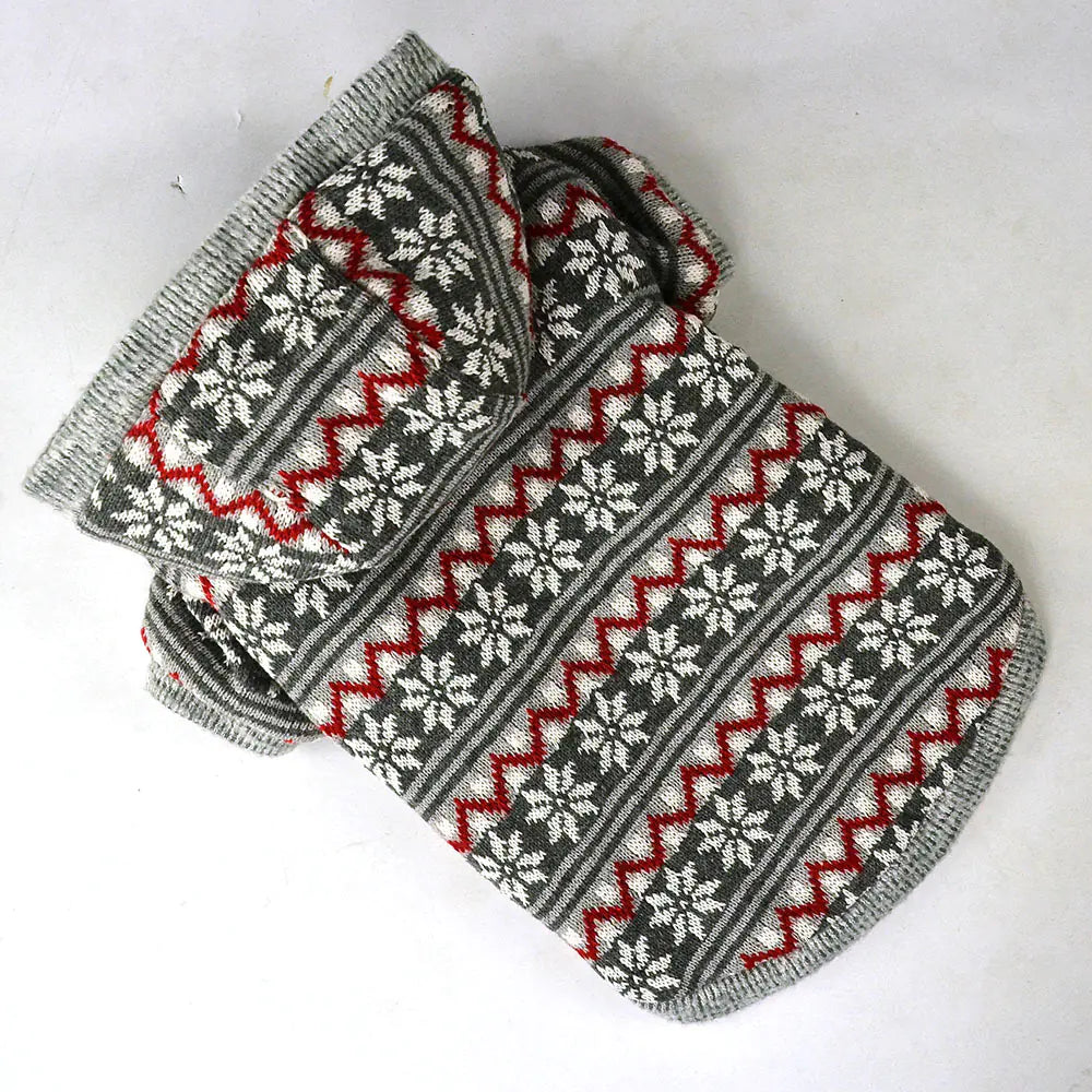 Knitted Wool Christmas Series Dog Coat
